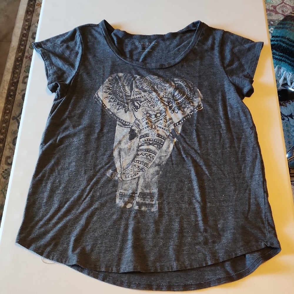 Lucky Brand Charcoal Graphic Tee